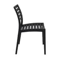 Albany Black Polypropylene Dining Chairs In Pair