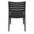 Albany Black Polypropylene Dining Chairs In Pair