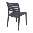 Albany Dark Grey Polypropylene Dining Chairs In Pair