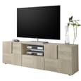 Aleta Wooden TV Stand With 2 Doors 1 Drawer In Sonoma Oak