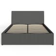 Alfreton Fabric Ottoman Storage Double Bed In Grey