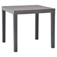 Aliza Plastic Garden Dining Table With 2 Benches In Brown