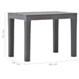 Aliza Plastic Garden Dining Table With 2 Benches In Brown