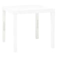 Aliza Plastic Garden Dining Table With 2 Benches In White