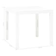 Aliza Plastic Garden Dining Table With 2 Benches In White
