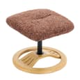 Allegan Fabric Recliner Chair With Stool In Copperblush