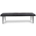 Allen Leather Dining Bench In Black