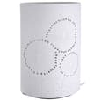 Allegan Large Porcelain Dandelion Design Table Lamp In White