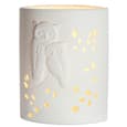 Allegan Large Porcelain Owl Design Table Lamp In White