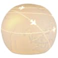 Allegan Large Porcelain World Map Table Lamp In White