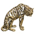 Alton Resin Hollow Tiger Sculpture In gold