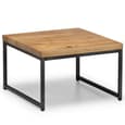 Barras Wooden Set Of Coffee Tables In Solid Oak And Metal Legs
