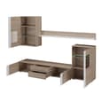 Ankeny Wooden Entertainment Unit In Oak Teufel With LED