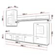 Ankeny Wooden Entertainment Unit In Oak Teufel With LED