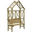 Annan Wooden Garden Apex Arbour In Natural