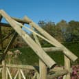 Annan Wooden Garden Apex Arbour In Natural