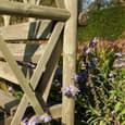 Annan Wooden Garden Apex Arbour In Natural
