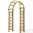 Annan Wooden Garden Round Arch In Natural