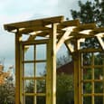 Annan Wooden Garden Square Arch In Natural