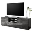 Ardent High Gloss TV Stand With 2 Doors 1 Drawer In Grey