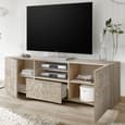 Ardent Wooden TV Stand With 2 Doors 1 Drawer In Sonoma Oak