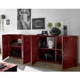 Arlon Modern Large Sideboard In Red High Gloss With 4 Doors