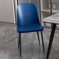 Arta Duo Blue Plastic Dining Chairs In Pair