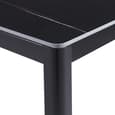Arta Large Sintered Stone Dining Table In Black