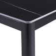 Arta Small Sintered Stone Dining Table In Black