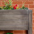 Arundel Wooden Raised Planter In Grey Wash