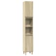 Arvada Wooden 2 Piece Bathroom Furniture Set In Sonoma Oak