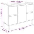 Arvada Wooden 2 Piece Bathroom Furniture Set In Sonoma Oak