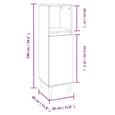 Arvada Wooden 2 Piece Bathroom Furniture Set In Sonoma Oak