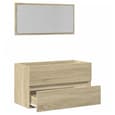 Assago Wooden 2 Piece Bathroom Furniture Set In Sonoma Oak