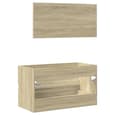 Assago Wooden 2 Piece Bathroom Furniture Set In Sonoma Oak