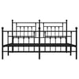 Attica Metal Super King Size Bed In Black