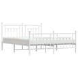 Attica Metal Super King Size Bed In White