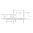 Attica Metal Super King Size Bed In White