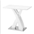 Axara High Gloss Bar Table Rectangular In White