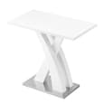 Axara High Gloss Bar Table Rectangular In White
