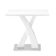 Axara High Gloss Bar Table Rectangular In White