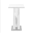 Axara High Gloss Bar Table Rectangular In White