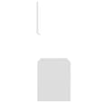 Aztec Wooden 2 Piece Bathroom Furniture Set In White