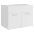 Aztec Wooden 2 Piece Bathroom Furniture Set In White