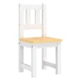 Bagdad Wooden Children Table With 2 Chairs In White And Beige