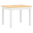 Bagdad Wooden Children Table With 2 Chairs In White And Beige