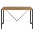 Bagdad Wooden Rectangular Laptop Desk In Rustic Oak