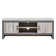 Balcombe Wooden TV Stand With 2 Doors In Grey
