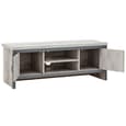 Balcombe Wooden TV Stand With 2 Doors In Grey