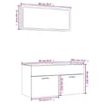 Banff Wooden 2 Piece Bathroom Furniture Set In Oak